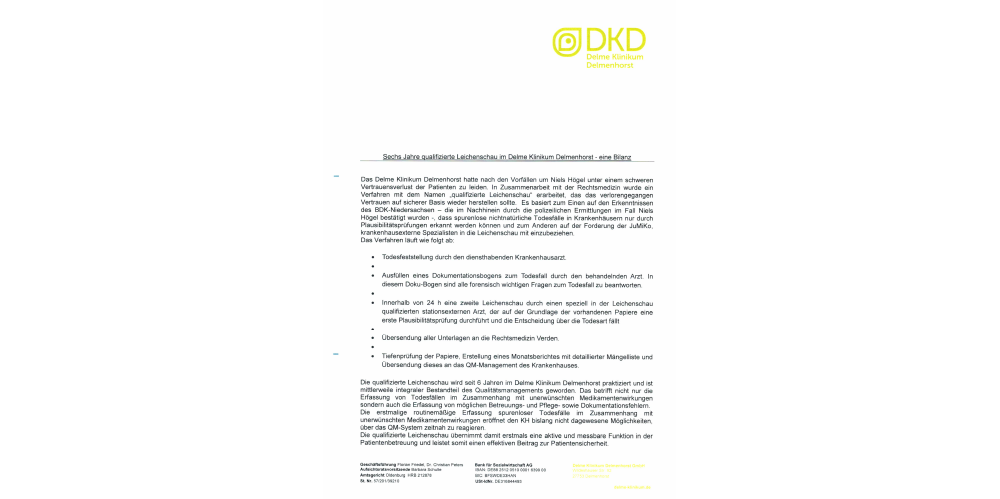 Statement Delme Klinkikum Delmenhorst